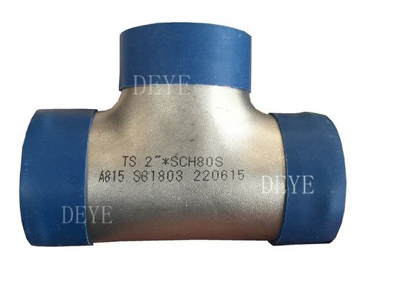 Duplex Stainless Steel Pipe Fittings UNS31803 32750 For Corrosion Critical