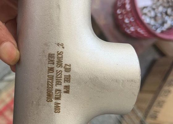 Welded Seamless SS Equal Tee SCH10S SCH40 SCH80S