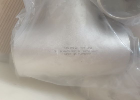 Welded Seamless SS Equal Tee SCH10S SCH40 SCH80S